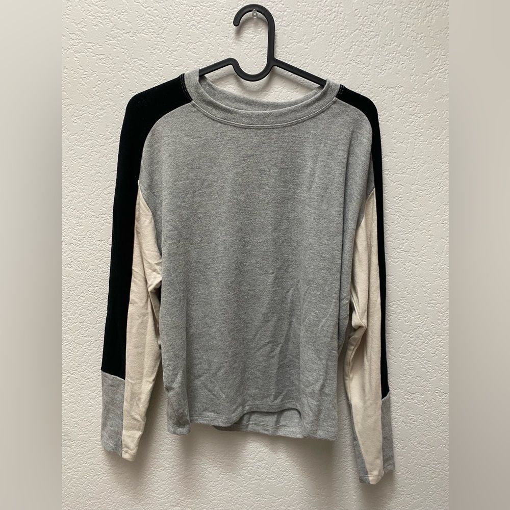 NWT Michael Stars Colorblock Zephyr Knit Pullover